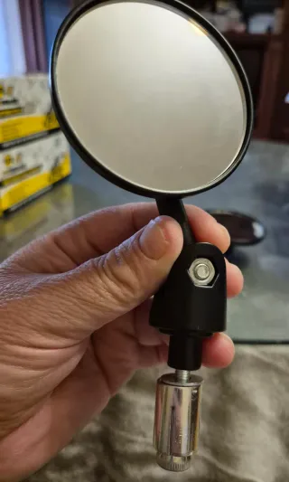 Retrovisores Moto Cromados Ovalados