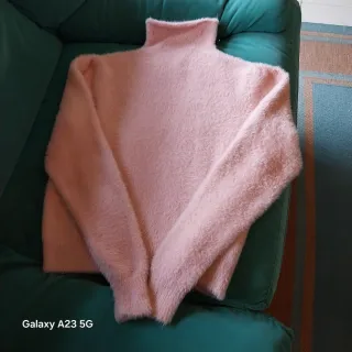 Camisola de inverno de malha felpuda