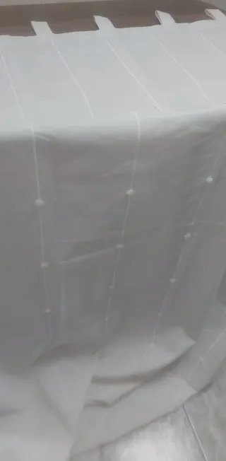 Cortinas caídas marfil 140x245 cm (2 unidades)