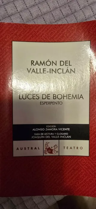 Libro luces de bohemia