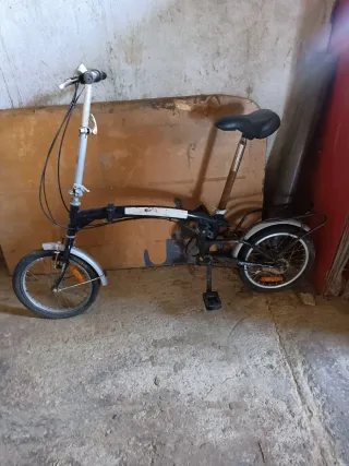 Bicicleta pieghevole nera