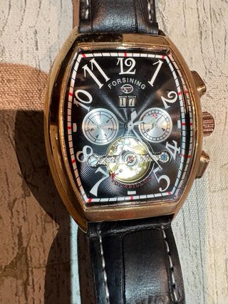 Relojes Curren y Forsining Marrón y Negro