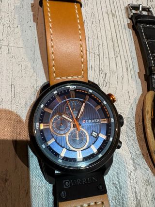 Relojes Curren y Forsining Marrón y Negro