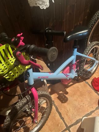 Bicicleta Btwin Rin 16 Azul y Rosa