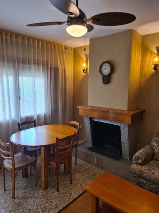 Mesa redonda madera 90 cm diámetro de pino macizo