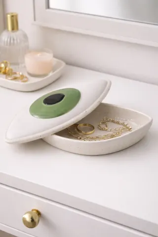 Joyero decorativo ojo verde