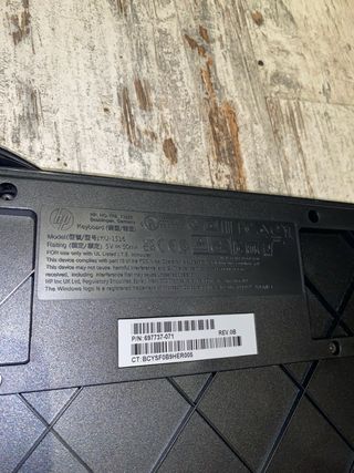Teclado HP Negro SIN ESTRENAR