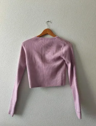 Chaqueta Zara rosa/lila botones talla L