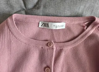 Chaqueta Zara rosa/lila botones talla L