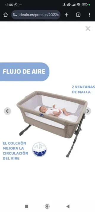 Chicco Next 2 Me Cuna Colecho Beige