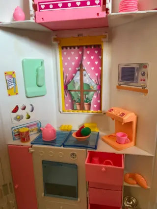 Casa de muñecas plegable tipo Barbie