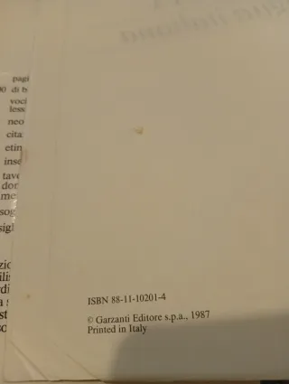 Dizionario Garzanti lingua italiana 1987