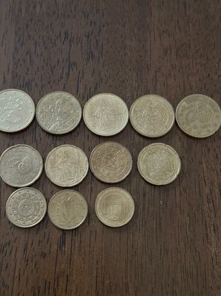 Lote de monedas de 10, 20 y 50 céntimos