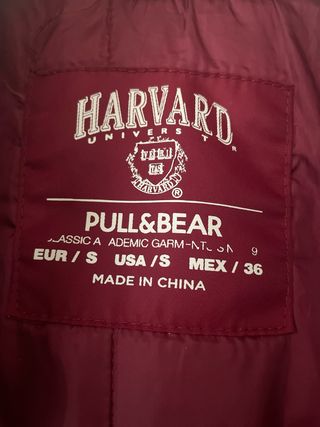 Cazadora Harvard Roja y Blanca