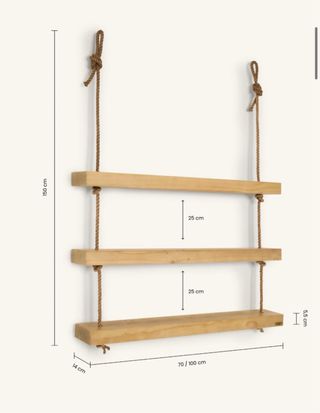 Estantería madera maciza de pino