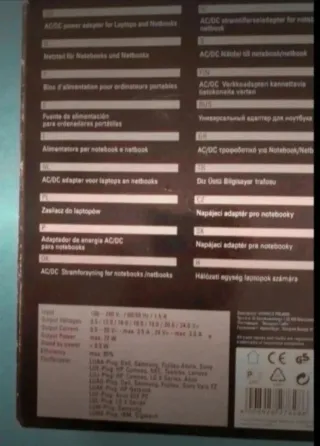 Adaptador AC/DC Vivanco para Portátil