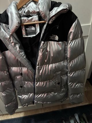 The North Face Anorak Talla L Plata/Negro