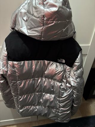 The North Face Anorak Talla L Plata/Negro