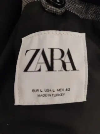 Chaqueta Americana Zara Gris