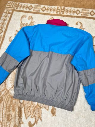 Chaqueta vintage Boomerang color block azul gris