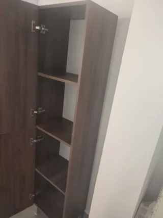 Columna de baño madera y metal