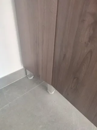 Columna de baño madera y metal