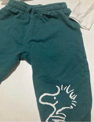 Conjunto Peanuts Snoopy y Woodstock bebé