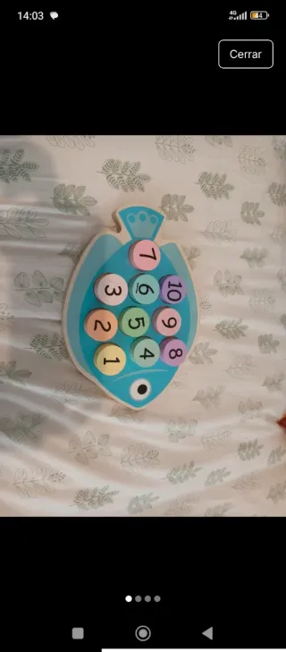 Juego educativo peces números 1-10