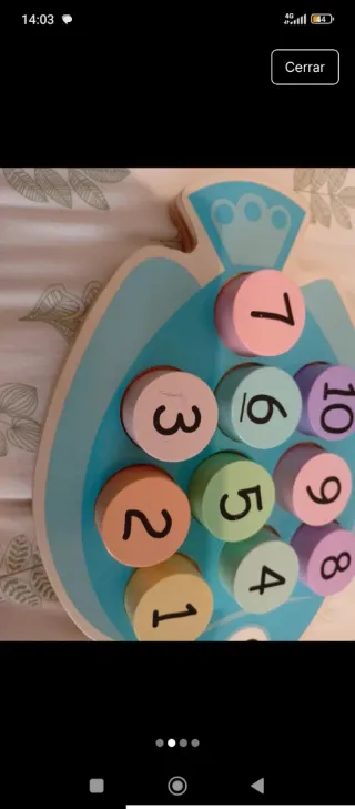 Juego educativo peces números 1-10