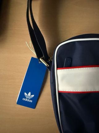 Bolso Bandolera Adidas Azul y Blanco