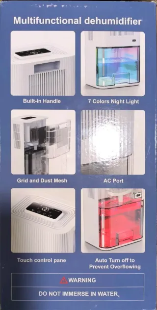 Deshumidificador pequeño blanco