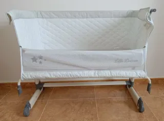 CUNA DE COLECHO ASALVO GRIS COMO NUEVA MINICUNA