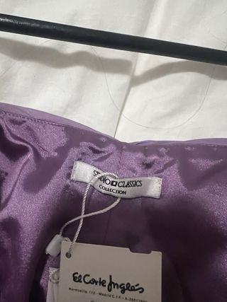 Vestido de fiesta morado largo