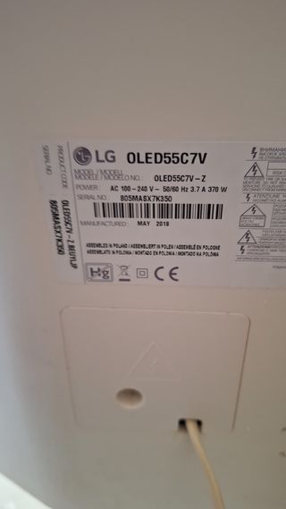 TV LG OLED 55" Smart TV negros puro