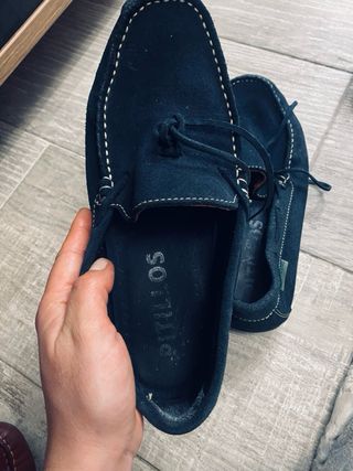 Zapatos náuticos Rothco azul ante