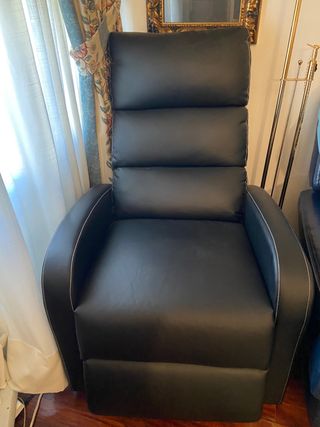 Sillón reclinable eléctrico piel sintética