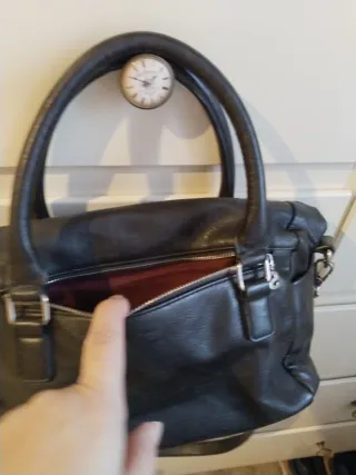 Bolso Desigual Negro Multicolor Flores