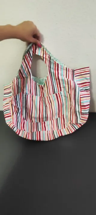Bolso de playa reversible