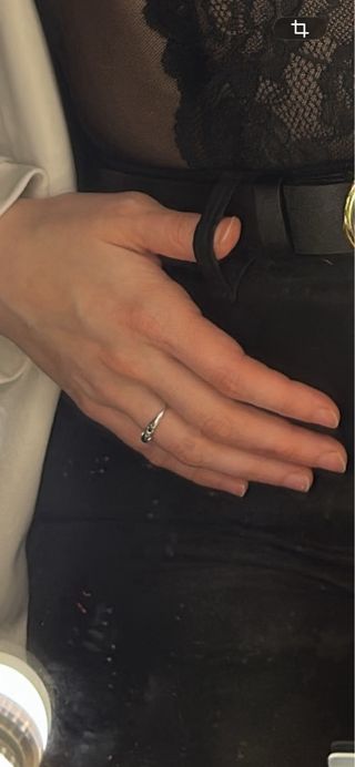 Anillo Pandora Jazmín Azul Plata.