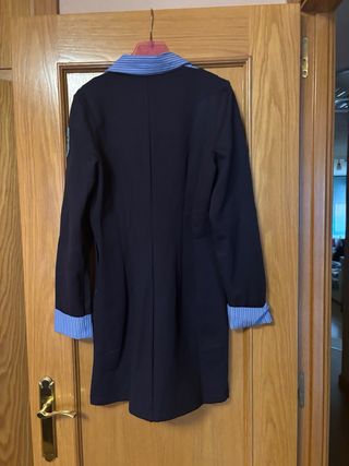 Vestido azul marino camaleónica