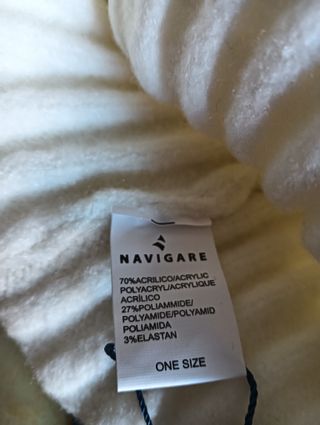 Cappello Navigare bianco-panna con risvolto