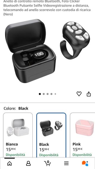 Anello Telecomando Bluetooth S20