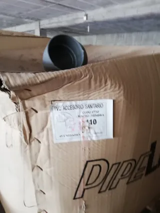 Caja de codos PVC gris 110