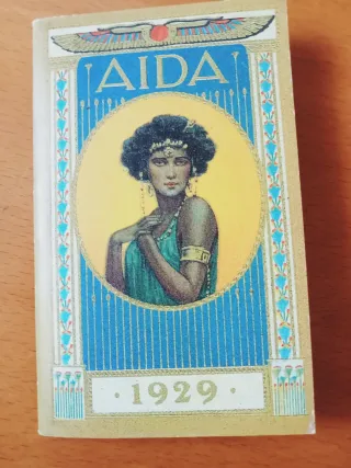 Calendario AIDA 1929 - 11x7cm stampa 1999 VINTAGE