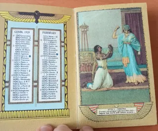 Calendario AIDA 1929 - 11x7cm stampa 1999 VINTAGE