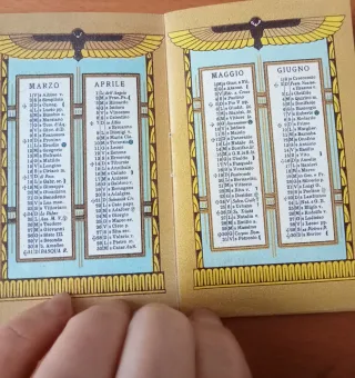 Calendario AIDA 1929 - 11x7cm stampa 1999 VINTAGE