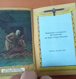 Calendario AIDA 1929 - 11x7cm stampa 1999 VINTAGE