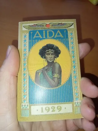 Calendario AIDA 1929 - 11x7cm stampa 1999 VINTAGE