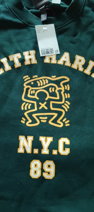 Sudadera H&M Keith Haring Verde