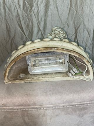 Aplique Querubín con Concha Beige y Dorado